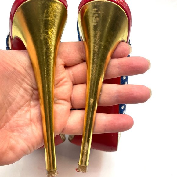 🌷❤️‍🔥SPRING SALE 🔥 FINAL PRICE🌷💥Christian Louboutin Lady Peep 150 Sling 36 - Picture 5 of 9